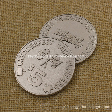 High Quatity Custom Engraved Metal Challenge Silver Coin Souvenir